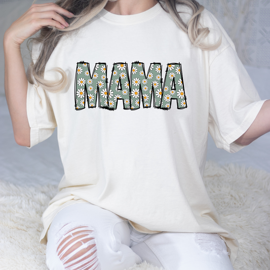 Mama w/ Flowers Full Color DTF Transfer