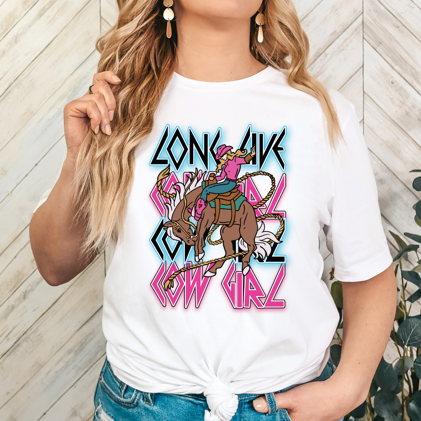 Long Live Cowgirl (Pink and Blue) Full Color DTF Transfer