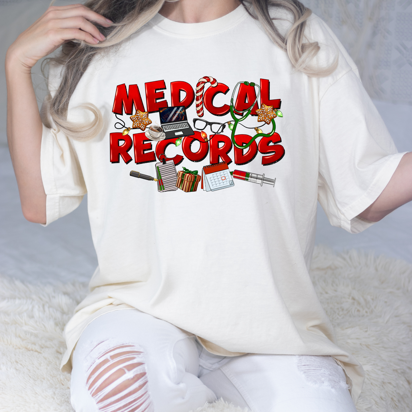 Medical Records Full Color DTF Transfer