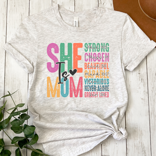 She Is Mom (MULTI OPTIONS) Full Color DTF Transfer