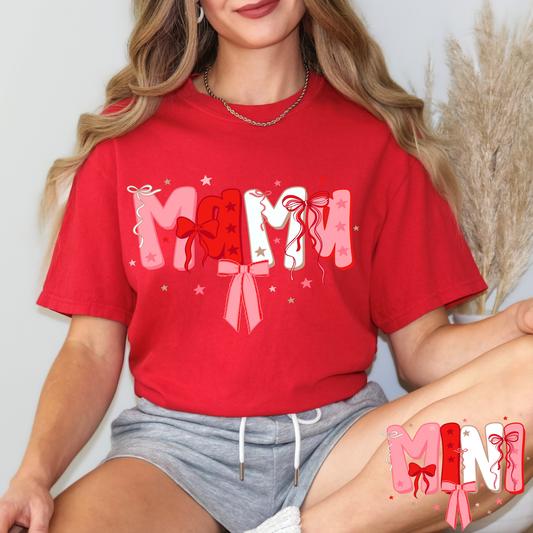 Mama Red/Pink/White (Mini Option) Full Color DTF Transfer