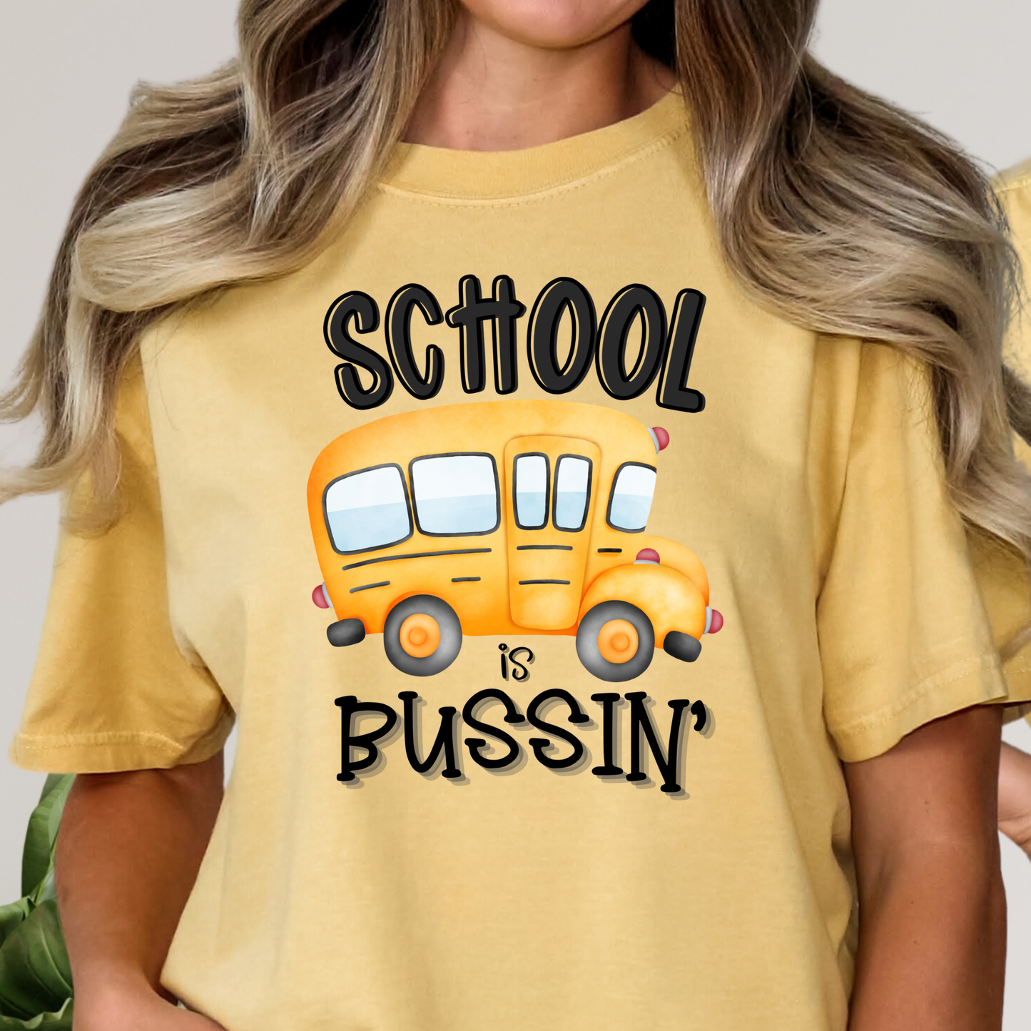 School Is Bussin (Bus Driver) Full Color DTF Transfer