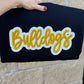 Double Glitter Appliqué Embroidered Sweatshirt/T-Shirt (ANY SINGLE ONE LINE WORD(S)