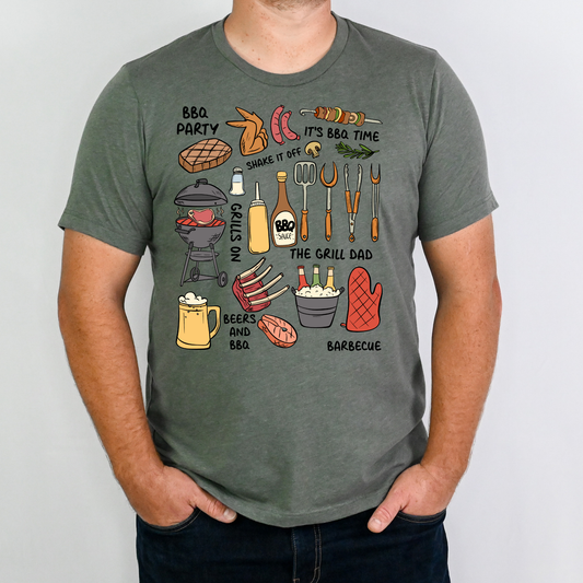 Grill Icons Full Color DTF Transfer