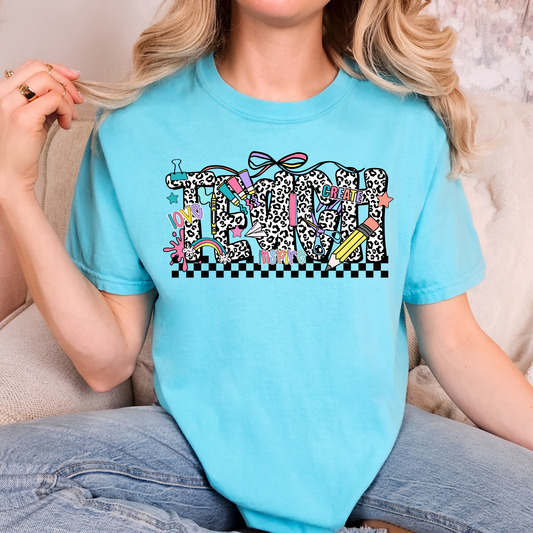 Leopard Teach Full Color DTF Transfer