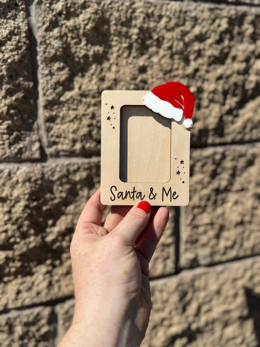 Santa & Me Picture Frame (Ornament or Magnet)