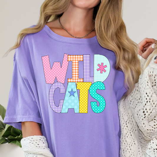 Applique Wildcats Full Color DTF Transfer