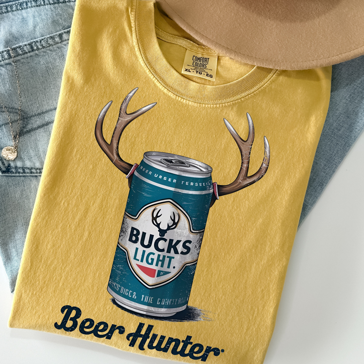 Beer Hunter Full Color DTF Transfer