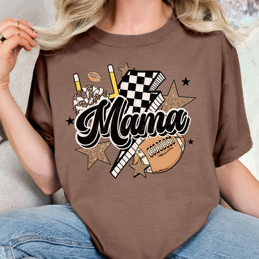 Mama (Football Collage) Full Color DTF Transfer
