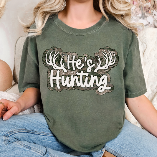 He's Hunting Full Color DTF Transfer