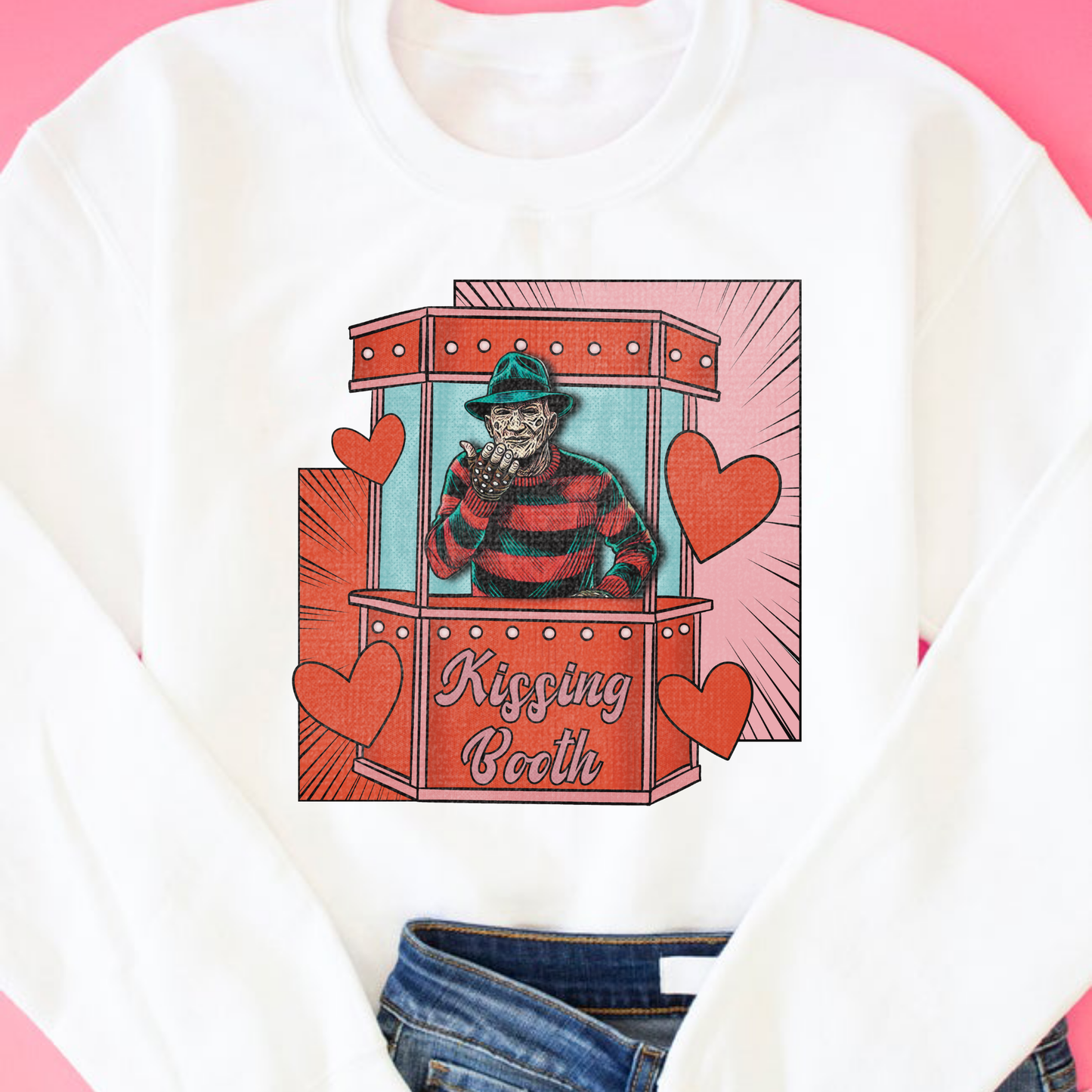 Halloween Horror Kissing Booth (MULTI OPTIONS) Full Color DTF Transfer