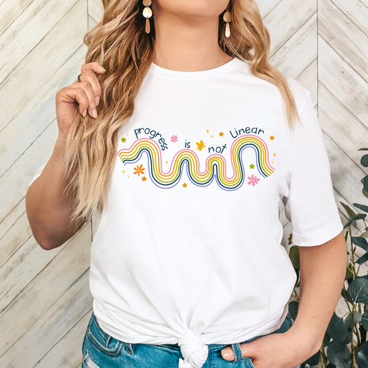 Progress Is Not Linear Full Color DTF Transfer