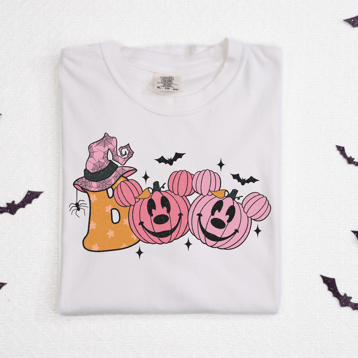 Boo w/Pumpkin Heads Full Color DTF Transfer