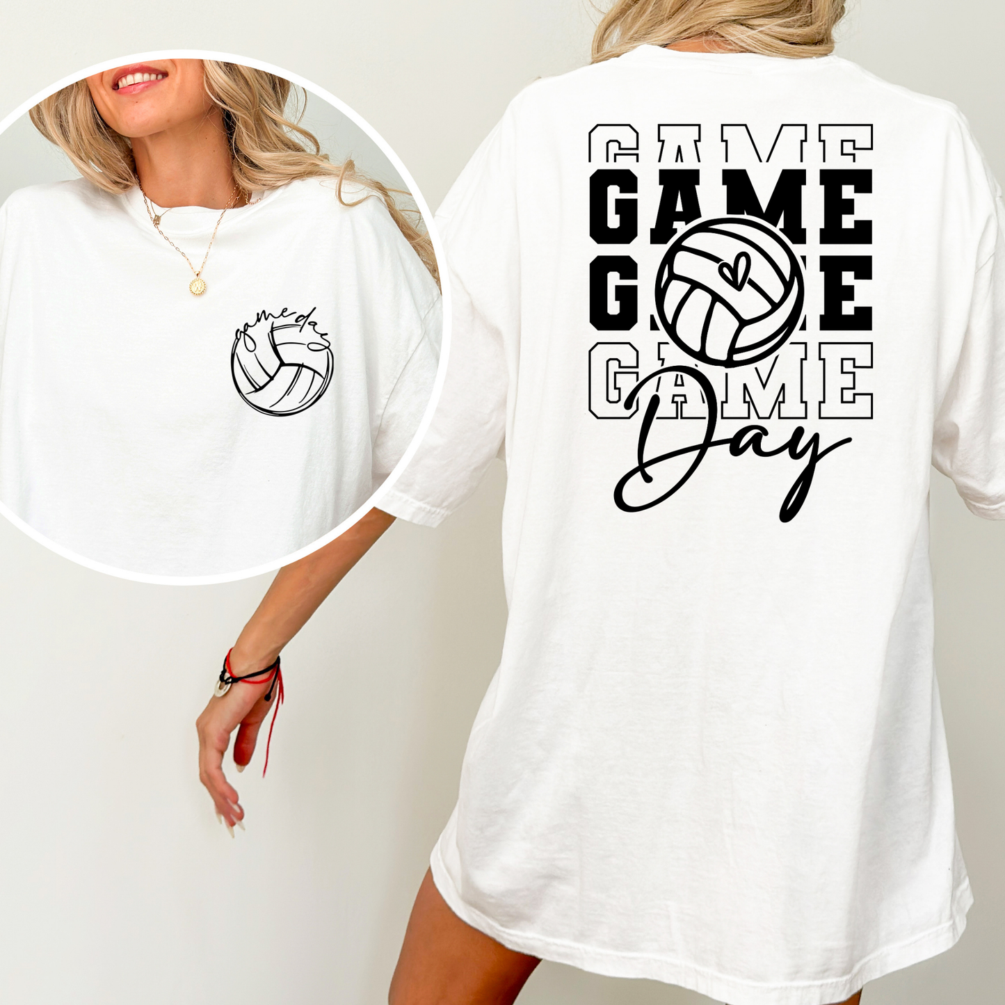 Game Day Volleyball Full Color DTF Transfer