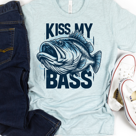 Kiss My Bass Full Color DTF Transfer