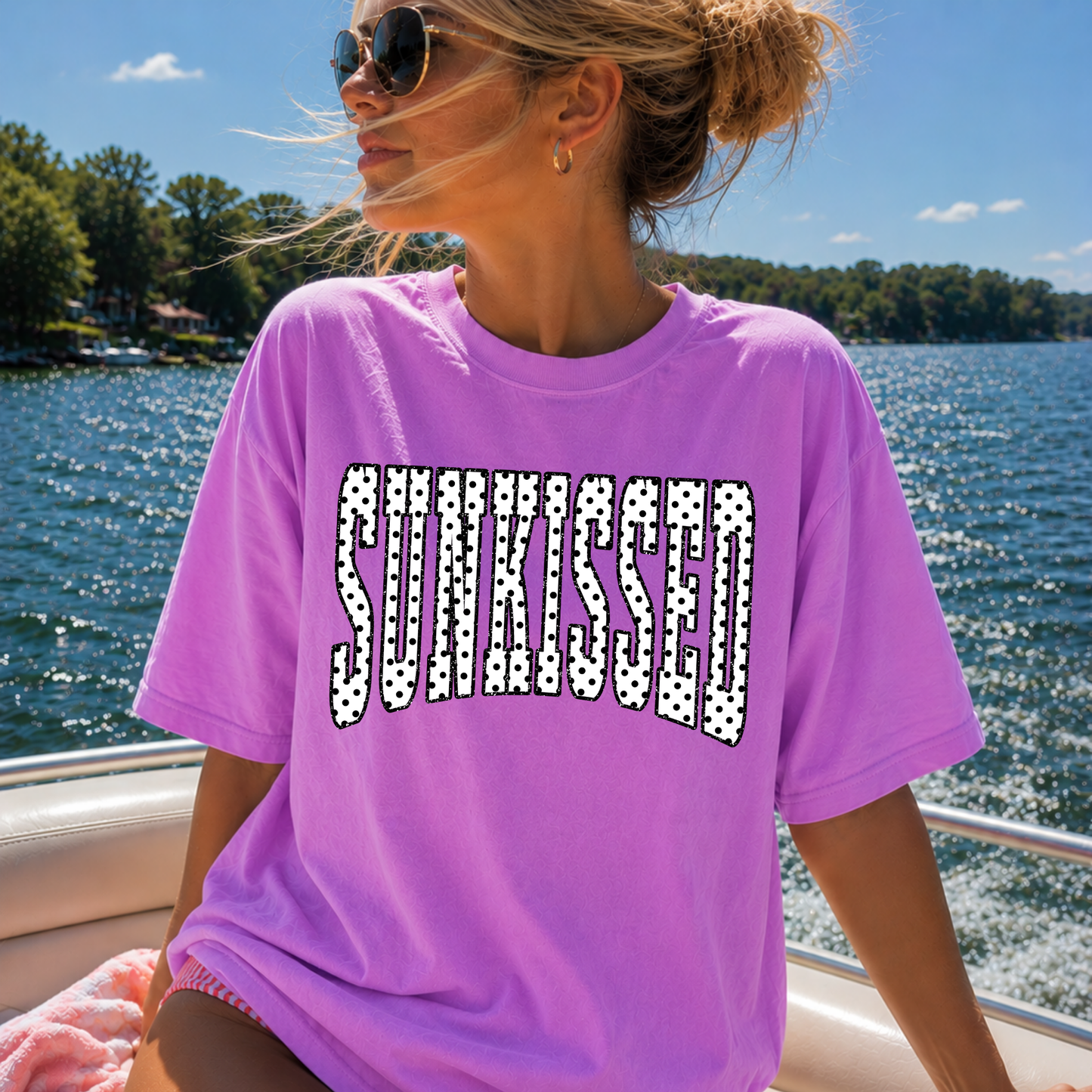 Sunkissed Polka Dot Full Color DTF Transfer