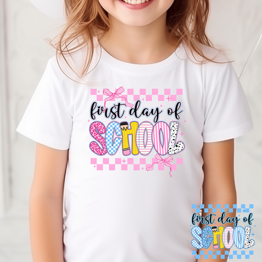 First Day Of School (Boy/Girl Options) Full Color DTF Transfer