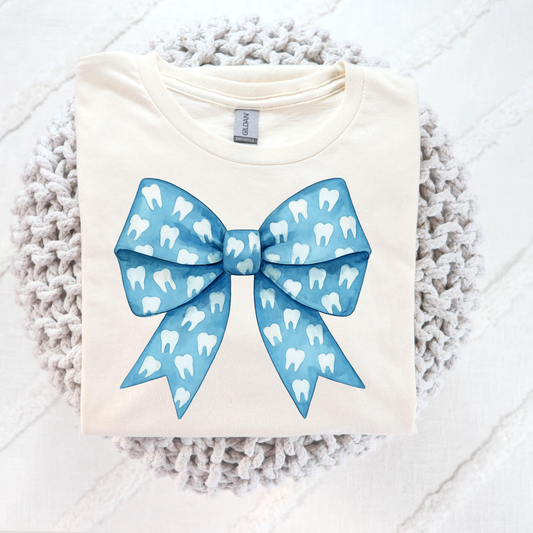 Tooth Bow (Dentist - Dental) Full Color DTF Transfer