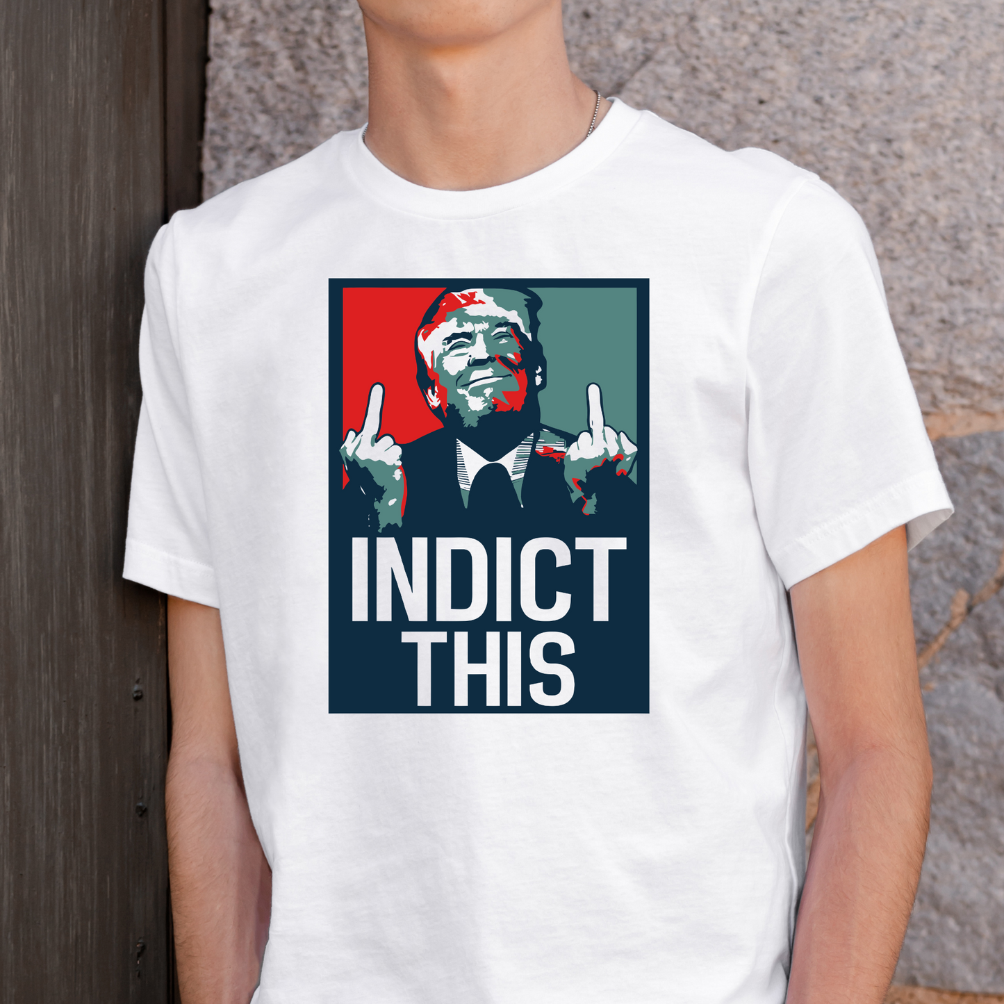 Indict This (Trump Middle Finger) Full Color DTF Transfer