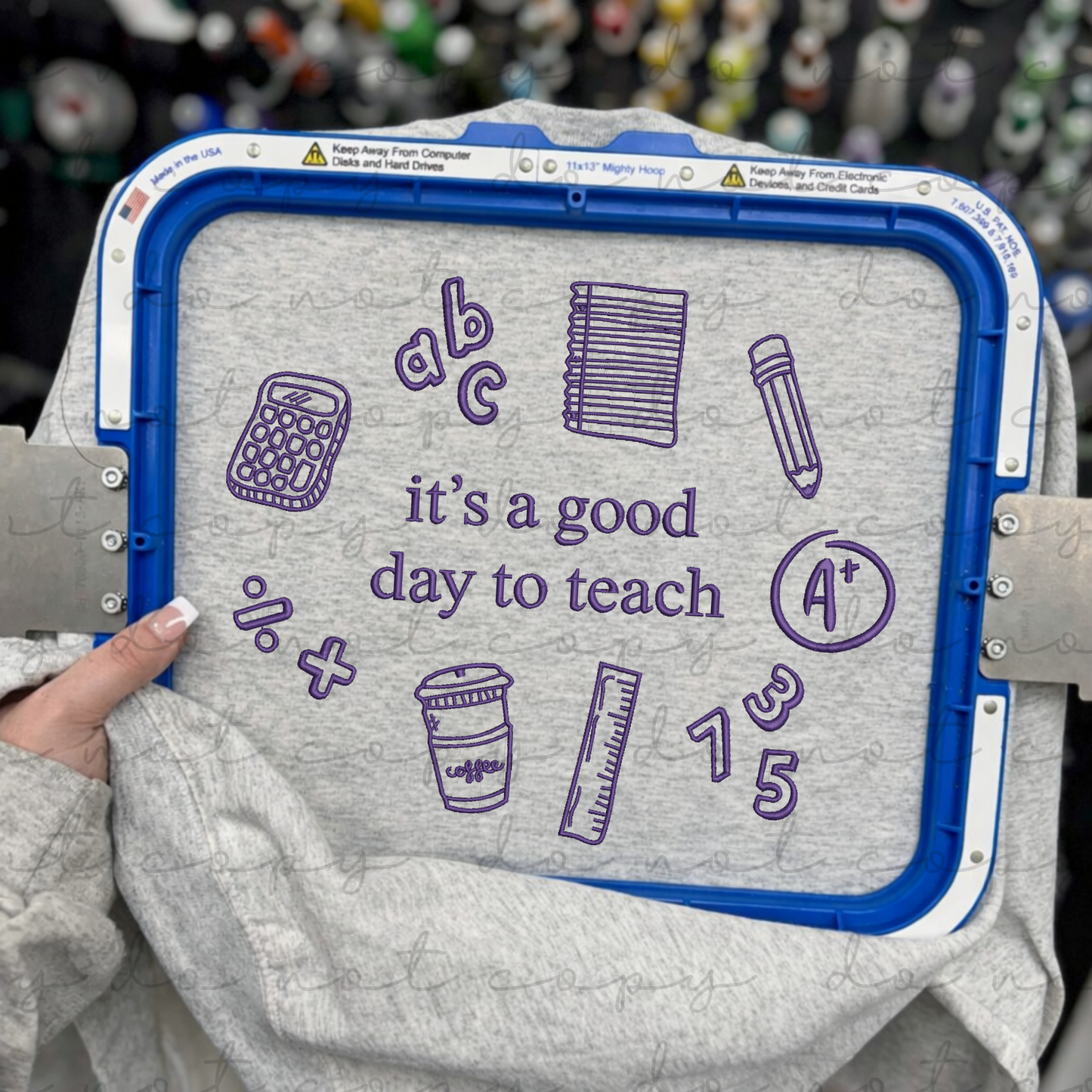 It's a Good Day To Teach (Icons) Embroidered Sweatshirt/T-Shirt