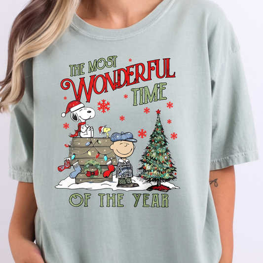 The Most Wonderful Time Of The Year (Snoopy) Full Color DTF Transfer