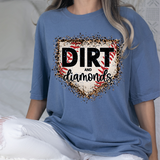 Dirt and Diamonds Baseball Full Color DTF Transfer