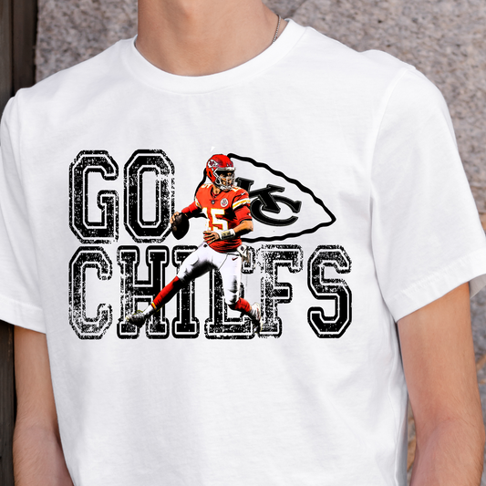 Go Chiefs Kansas City Full Color DTF Transfer