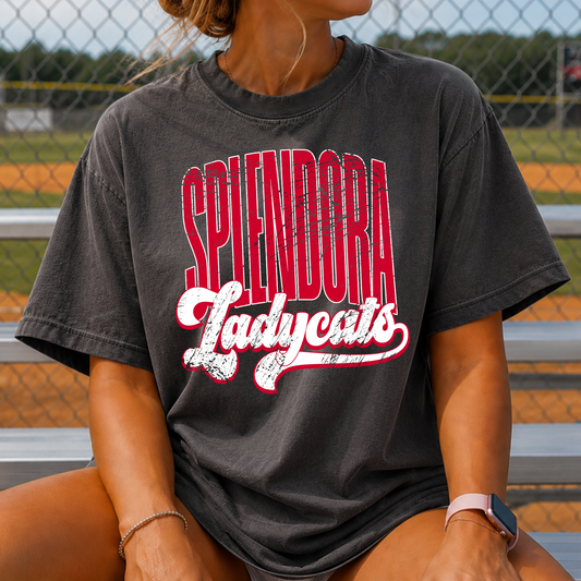 Splendora Ladycats (Grunge/Retro) T-Shirt