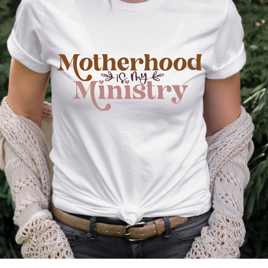 Motherhood Is My Ministry Full Color DTF Transfer