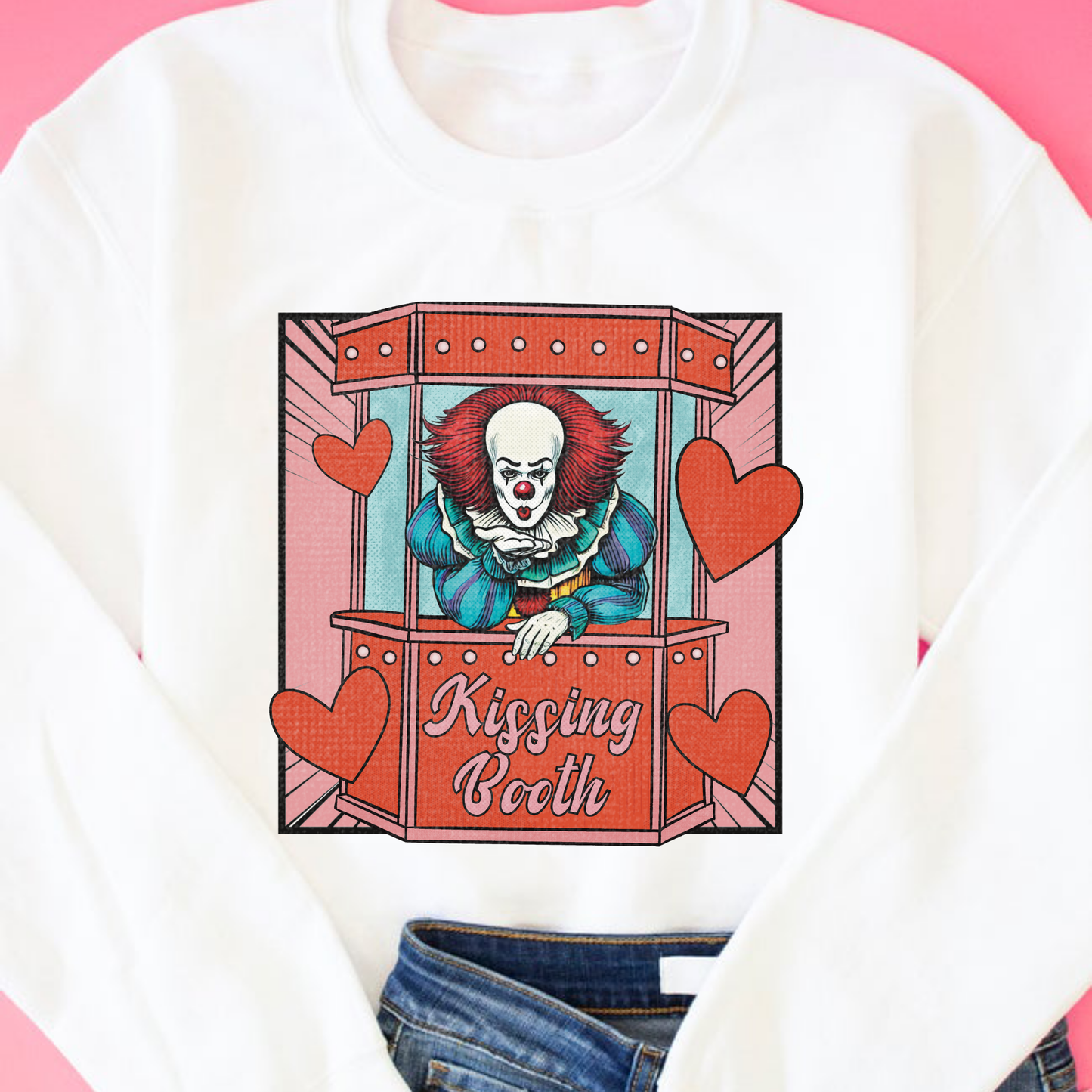 Halloween Horror Kissing Booth (MULTI OPTIONS) Full Color DTF Transfer