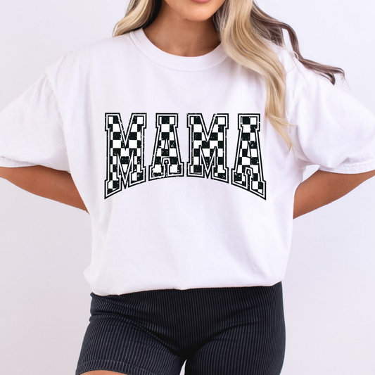 Mama Checkered Full Color DTF Transfer