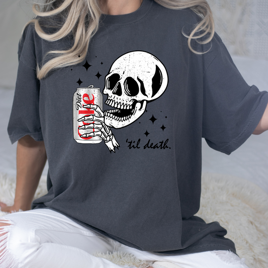 Diet Coke Skelton Full Color DTF Transfer
