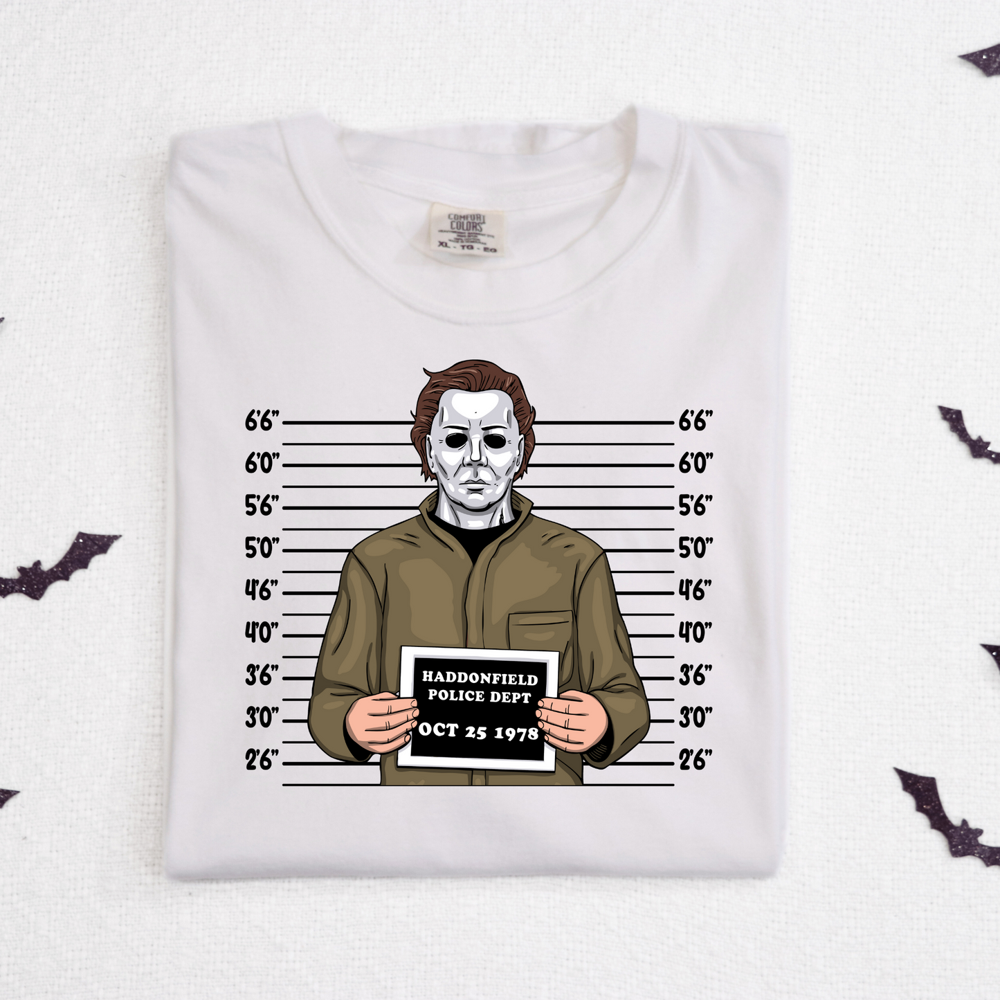 Michael Myers Mugshot Full Color DTF Transfer