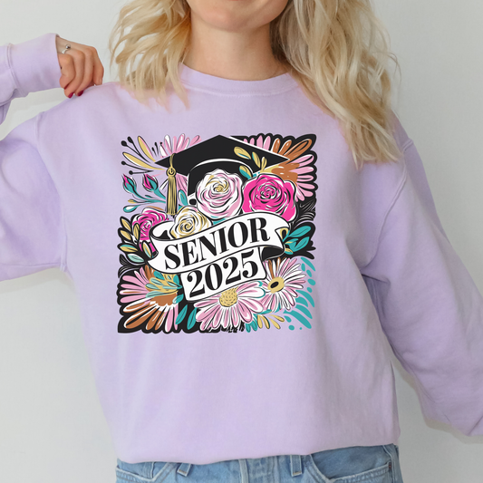 Senior 2025 Floral Box Full Color DTF Transfer