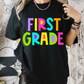 Grade School (MULTI GRADE OPTIONS) Neon Alpha Full Color DTF Transfer