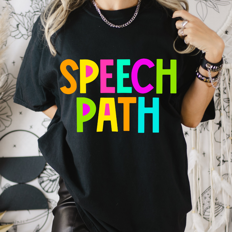 Speech Path Alpha Full Color DTF Transfer