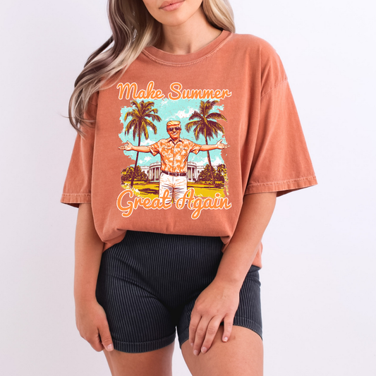 Make Summer Great Again Trump Full Color DTF Transfer
