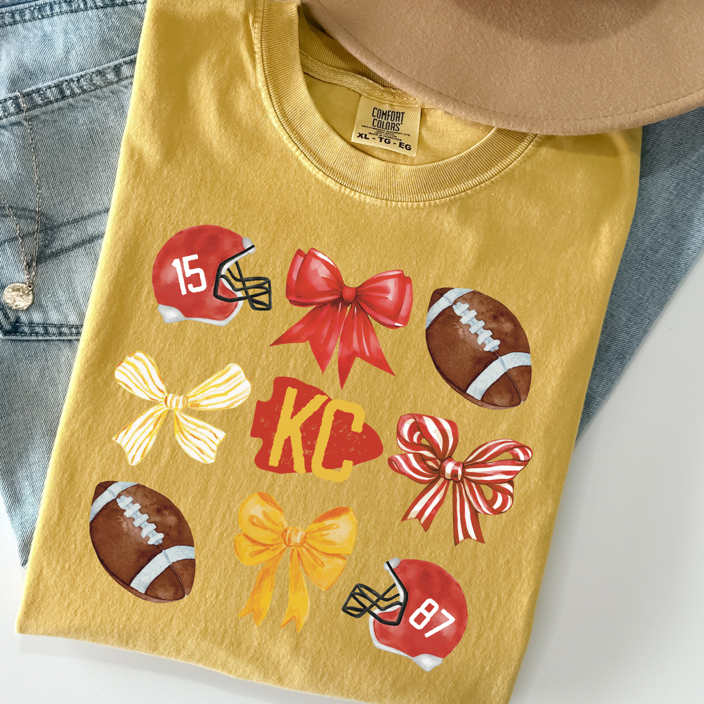 KC Football Chiefs Icons Full Color DTF Transfer