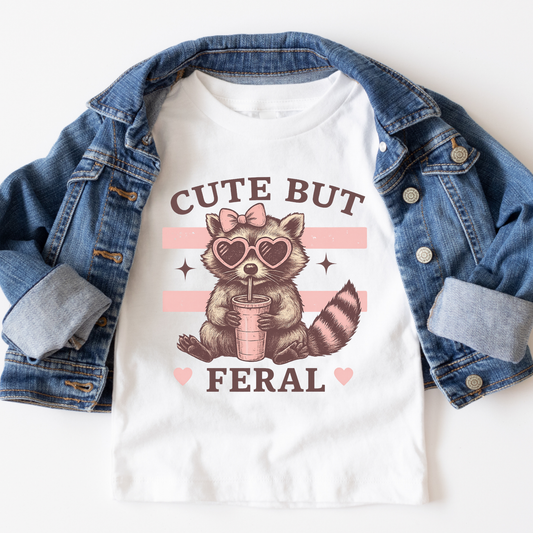 Cute But Feral Full Color DTF Transfer
