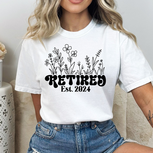 Retired Est 2024 Full Color DTF Transfer