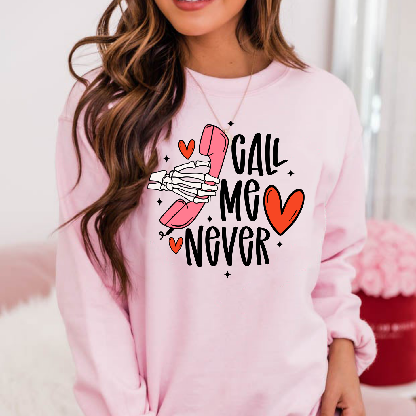 Call Me Never Full Color DTF Transfer