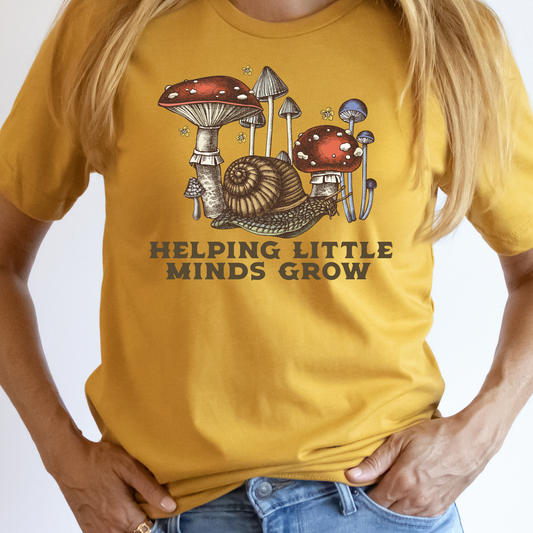 Helping Little Minds Grow (Mushrooms/Snails) Full Color DTF Transfers