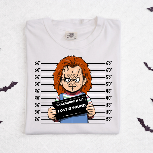 Chucky Mugshot Full Color DTF Transfer