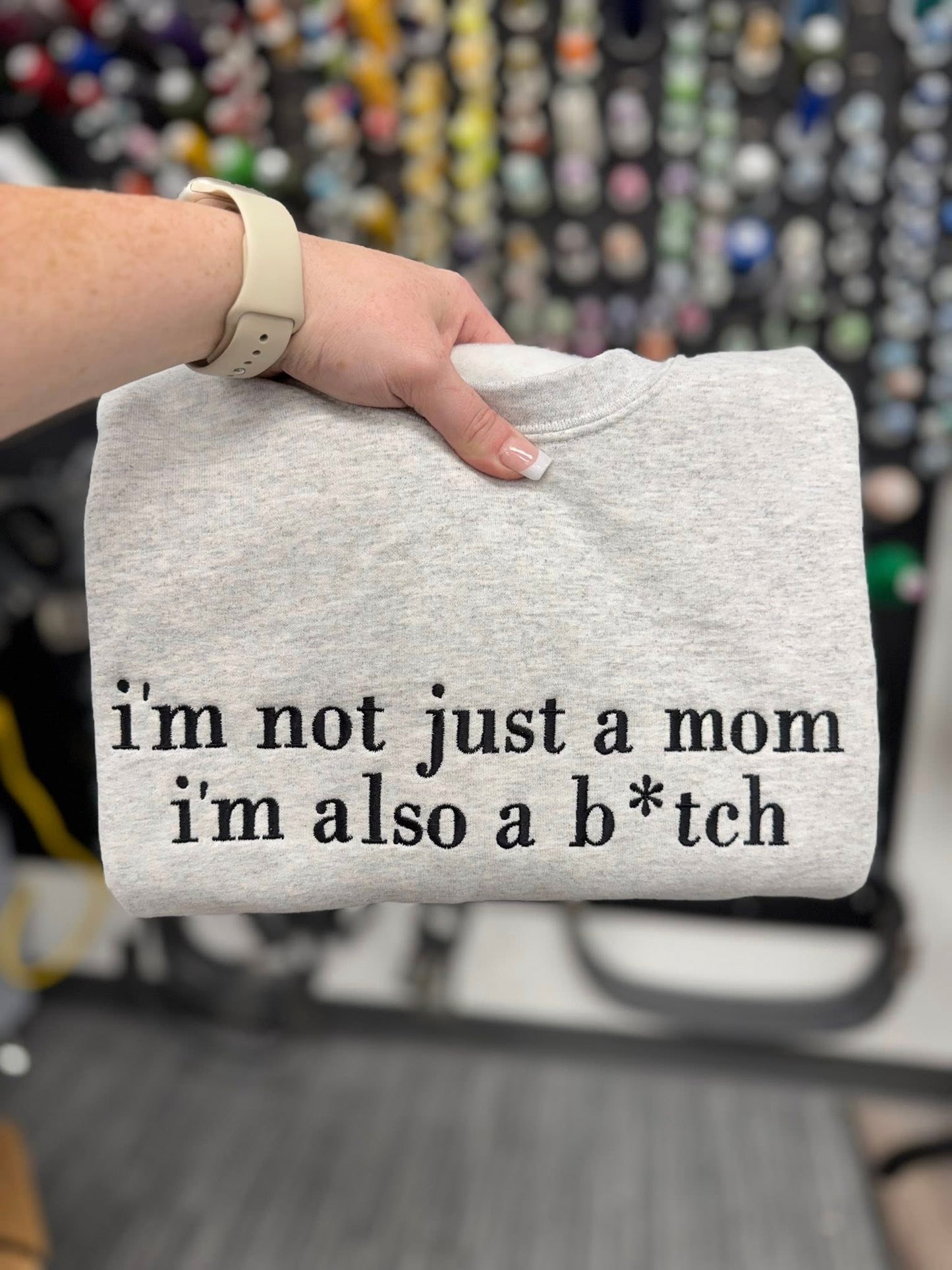MOTHERS DAY FLASH SALE (MOQ 6) Embroidered Sweatshirt