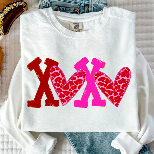 XOXO Valentine Full Color DTF Transfer