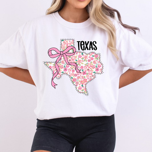 Floral Texas Full Color DTF Transfer