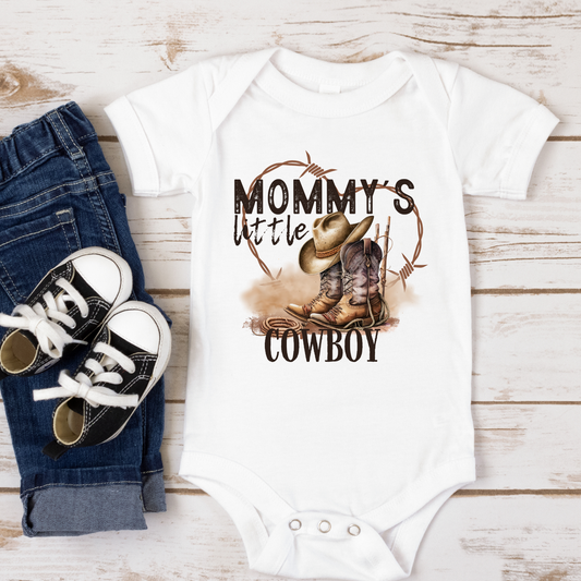 Mommy's Little Cowboy Full Color DTF Transfer