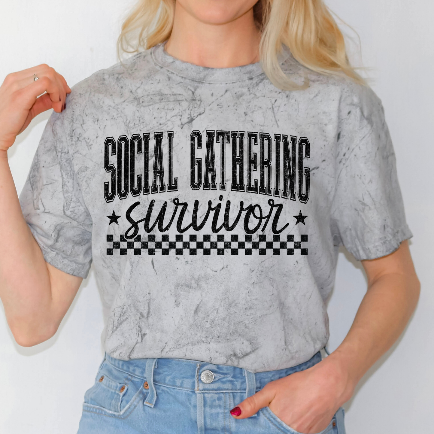 Social Gathering Survivor Full Color DTF Transfer