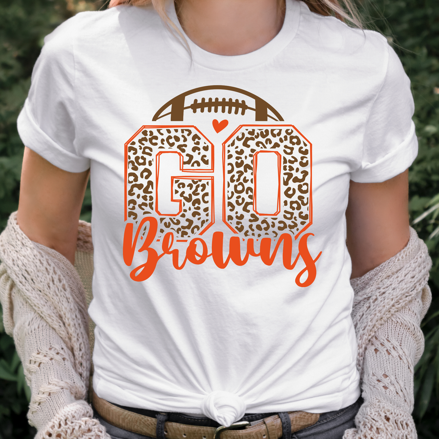 Leopard GO Browns Full Color DTF Transfer