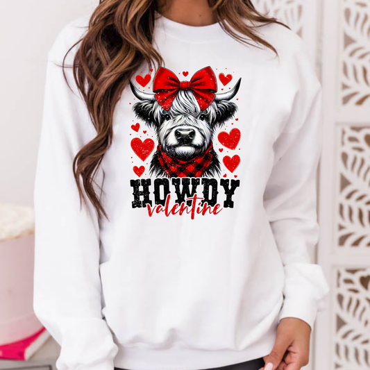 Howdy Valentine (Heifer-Cow) Full Color DTF Transfer